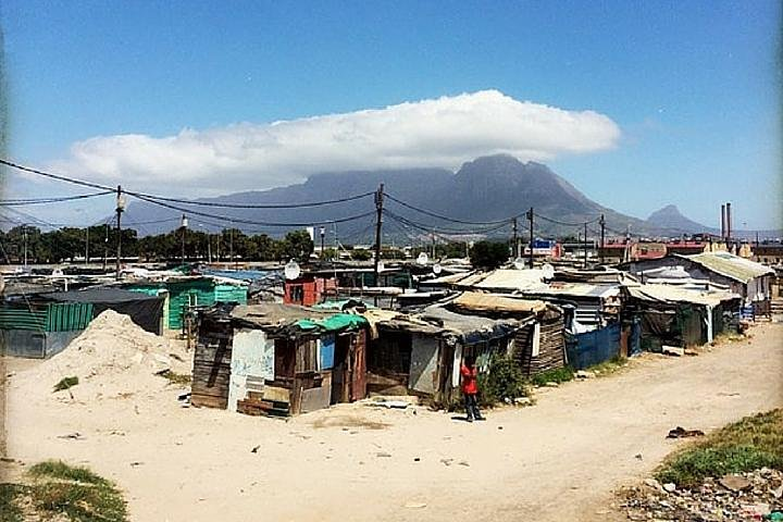 View of Table Mountain from Langa